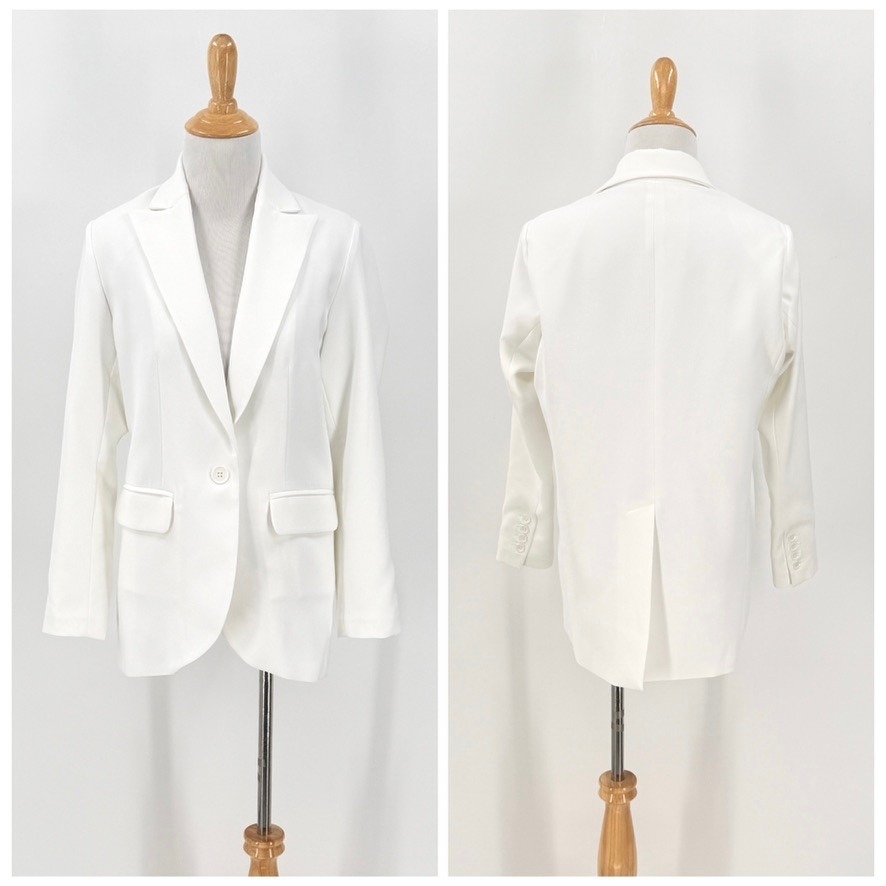 Ruti The Cassic Blazer That Upgrades You Womens 00 White One Button Minimal